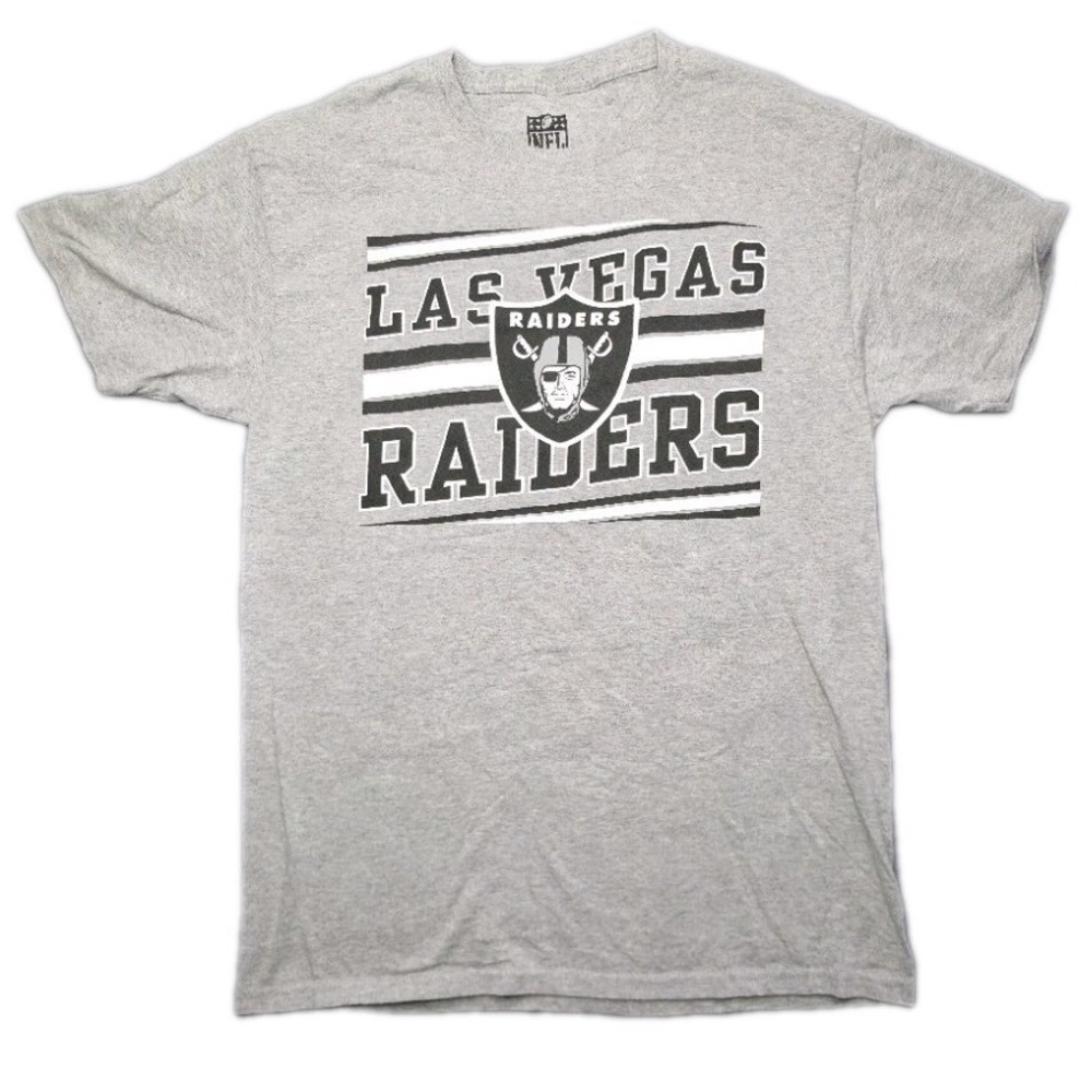 NFL Las Vegas Raiders T-Shirt‎  Size M Cotton Gray